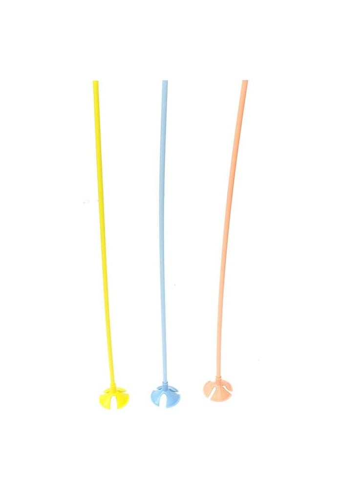 DAISO Yellow Balloon Sticks - 42cm (1.37ft) - Set of 15 - Image 3